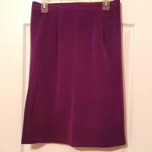 Elegant Purple Velvet Women's Skirt